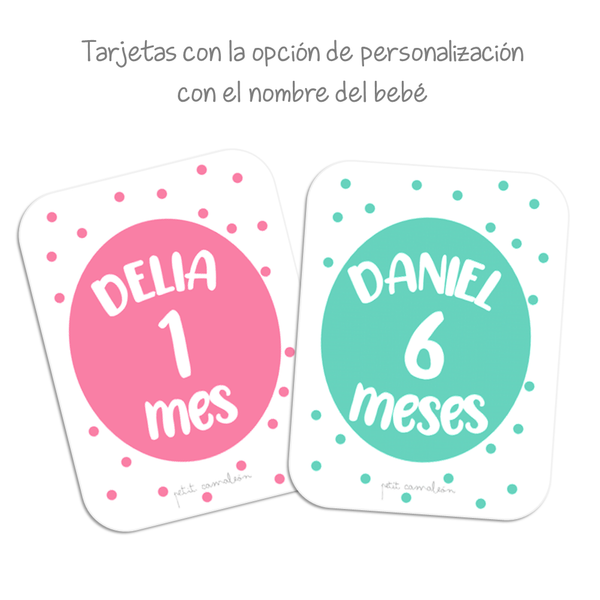 Tarjetas cumplemés Puntos (personalizables)