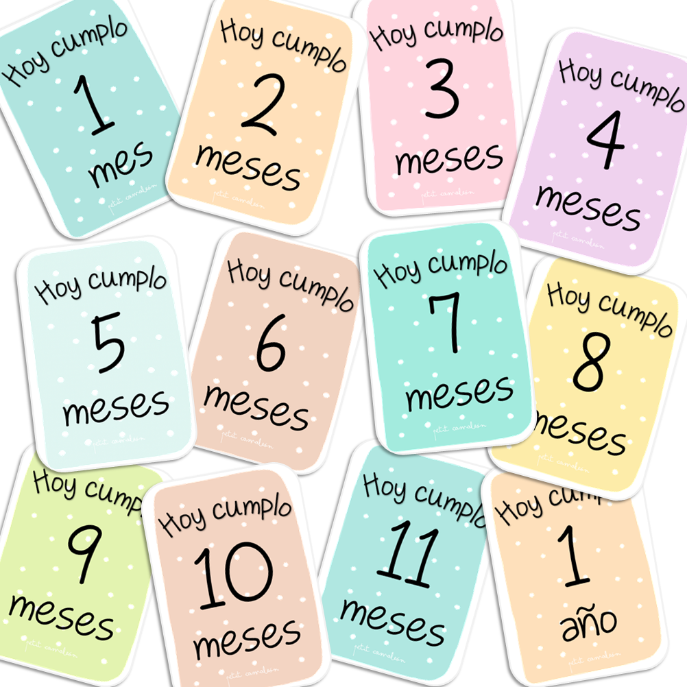 Tarjetas cumplemés de Topos Mix (personalizables)