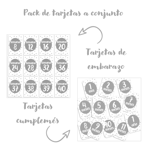 Tarjetas de embarazo Puntos (Desde la semana 8)