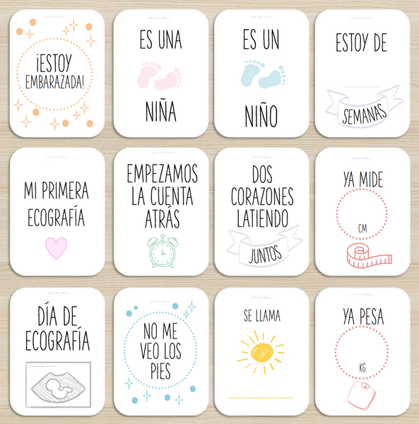 Tarjetas de embarazo Grandes Momentos